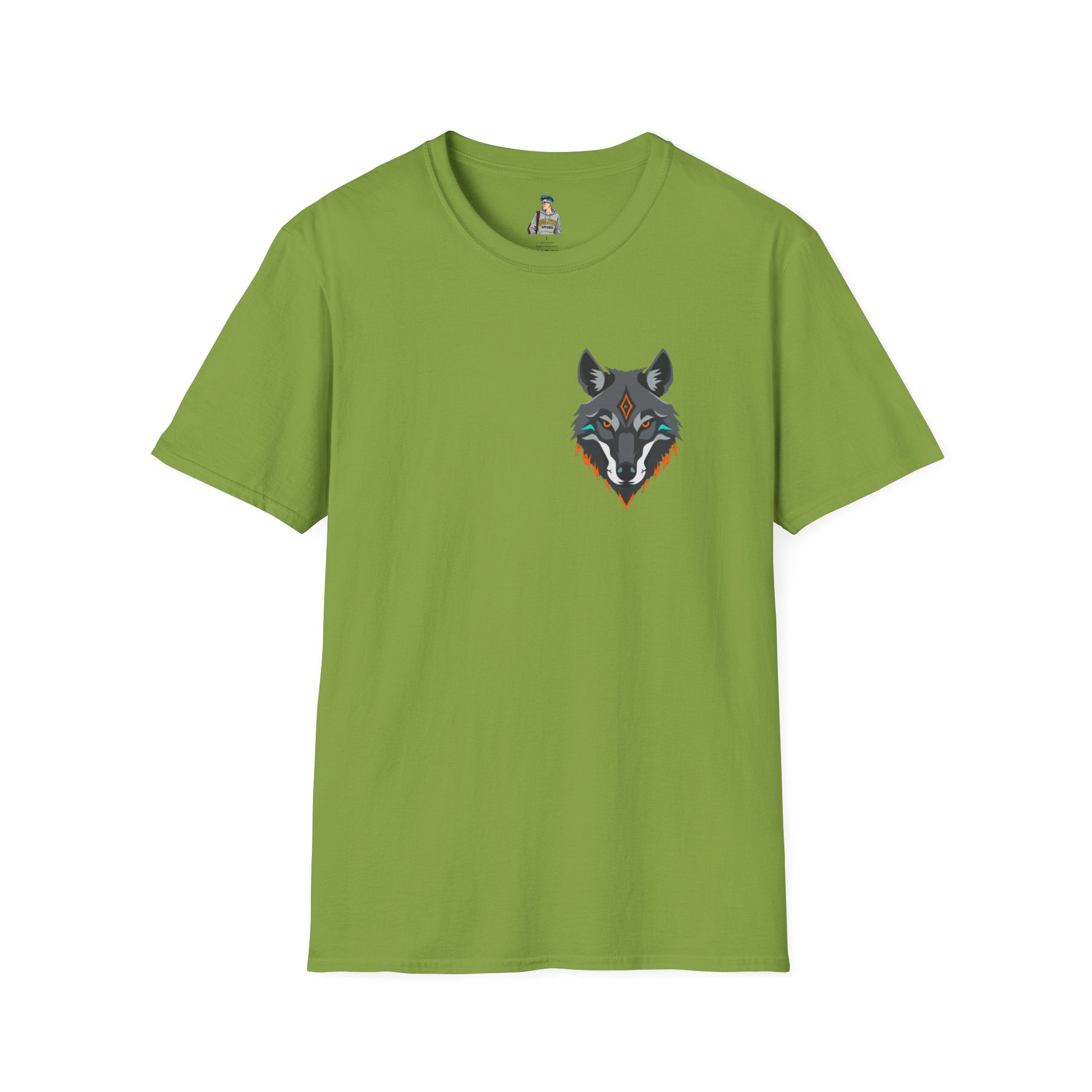 Mystical Wolf Design Unisex Softstyle T-shirt