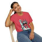 Resist - Patriotic Statue of Liberty T-Shirt - Unisex Softstyle Tee