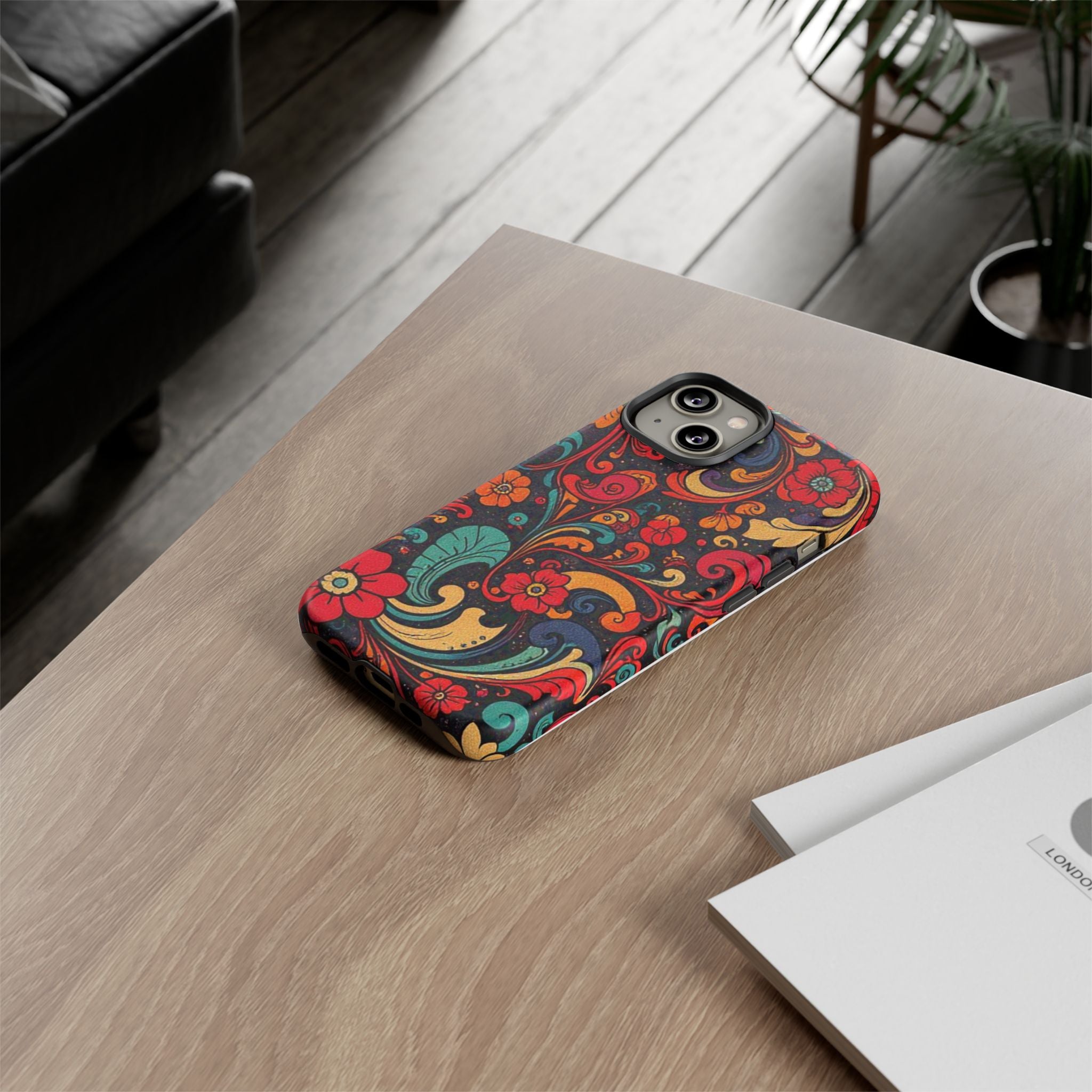Floral Paisley Tough Case for iPhone — Vibrant Protective Phone Cover
