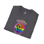 Unisex Softstyle T-Shirt - Queer Rights Are Human Rights Statement Tee