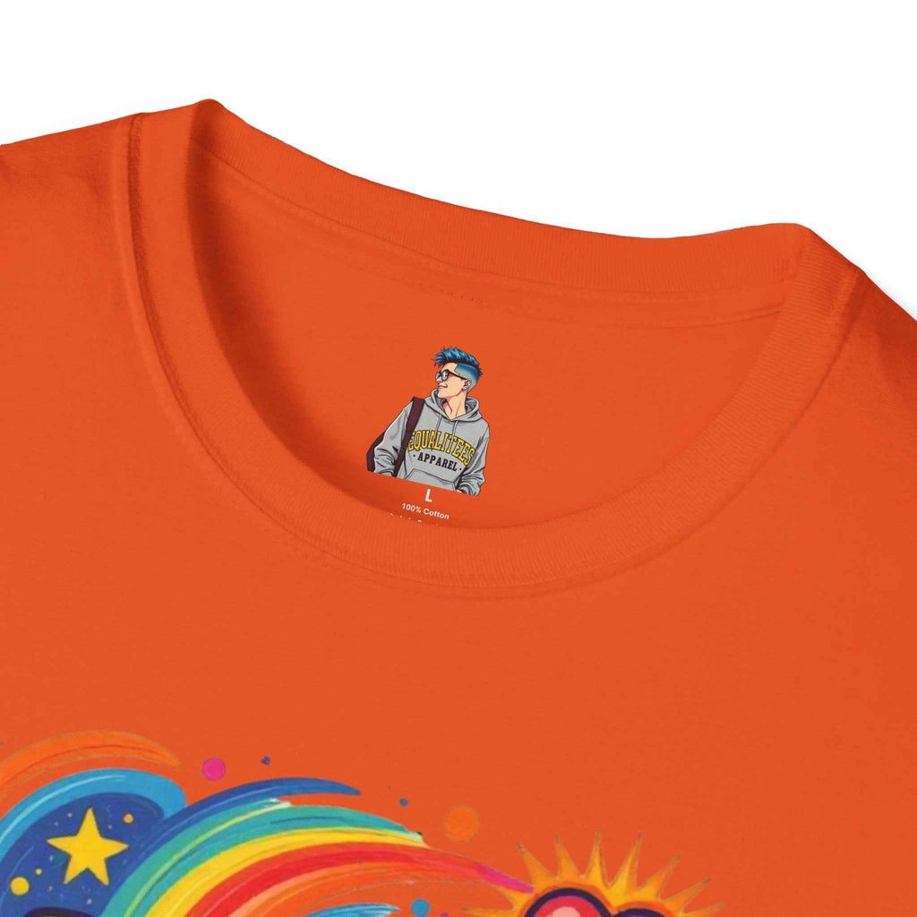 T-Shirt — "Love Is My Religion" Retro Rainbow Graphic Tee