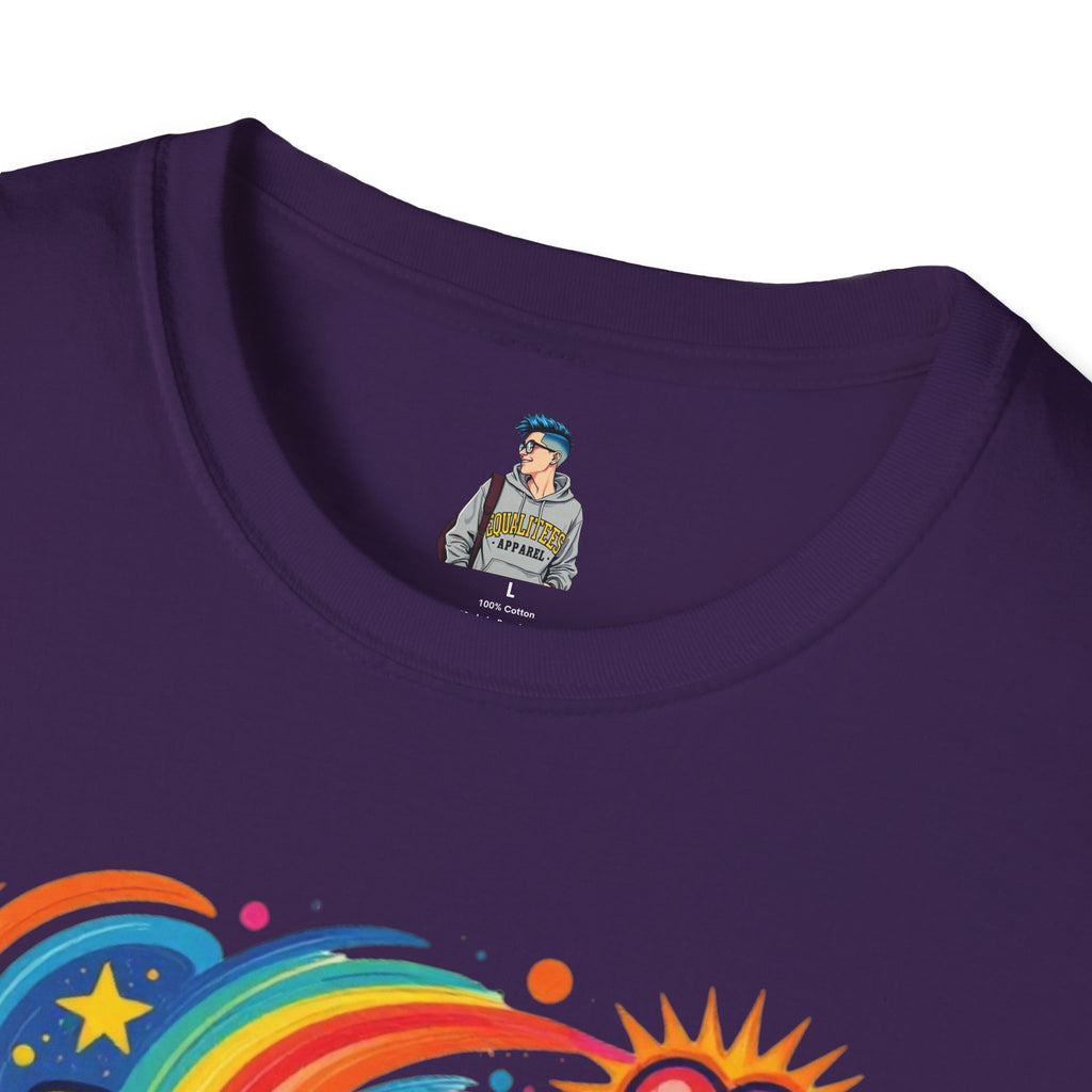 Love Is My Religion Retro Rainbow Graphic T-shirt