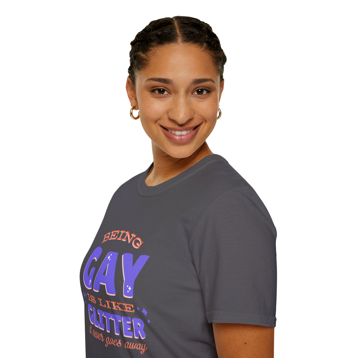 Being Gay Is Like Glitter Pride Tree Las Vegas T-Shirt