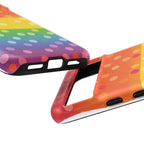 Rainbow Polka-Dot Tough Case for Android