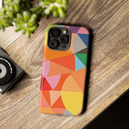 Colorful Geometric Tough Phone Case for iPhone