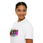 WTF Color Splash T-Shirt — Bold Rainbow Graphic Tee