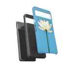 Open White Peace Lily Design Tough Case For Android & iPhone