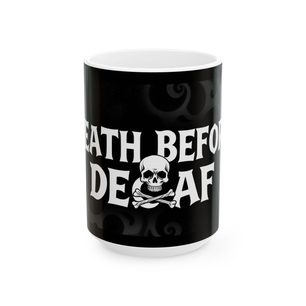 Death Before Decaf - Ceramic Mug - Perfect Gift for Coffee Lovers