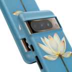 Open White Peace Lily Design Tough Case For Android & iPhone