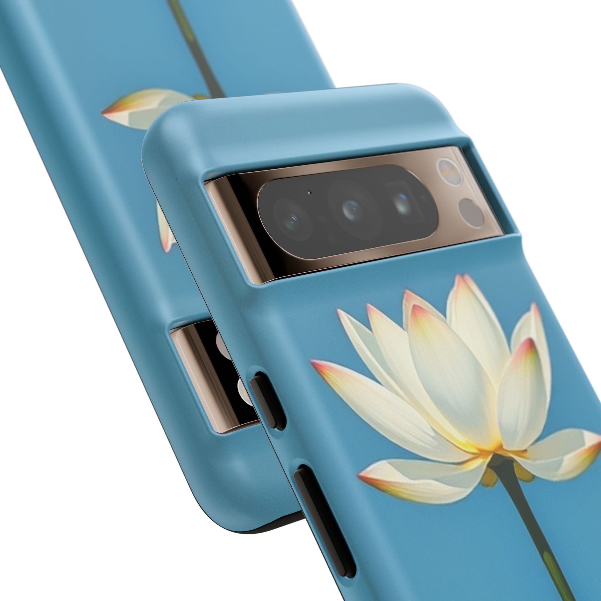 Open White Peace Lily Design Tough Case For Android & iPhone