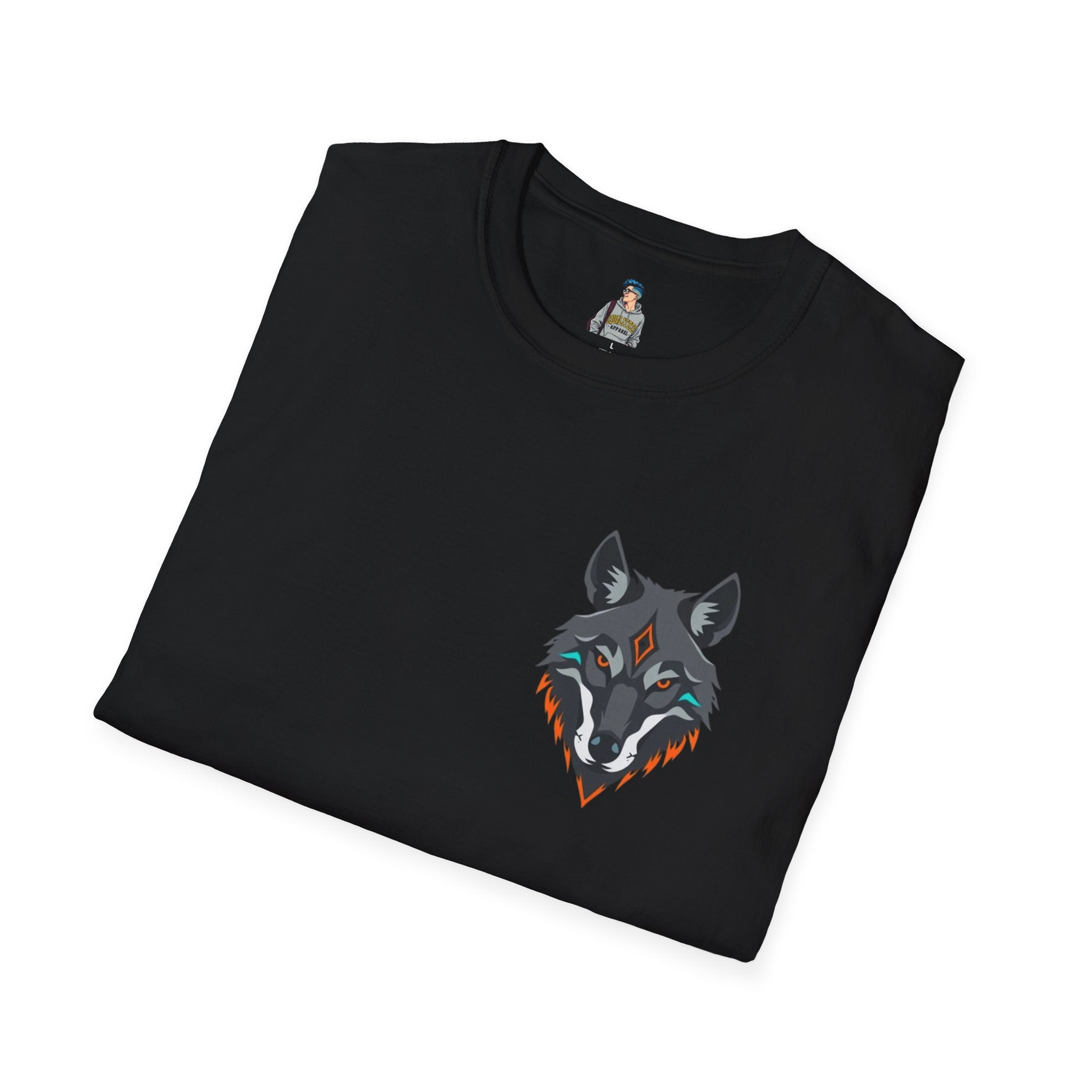 Mystical Wolf Design Unisex Softstyle T-shirt