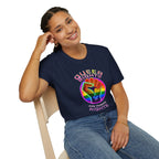 Unisex Softstyle T-Shirt - Queer Rights Are Human Rights Statement Tee