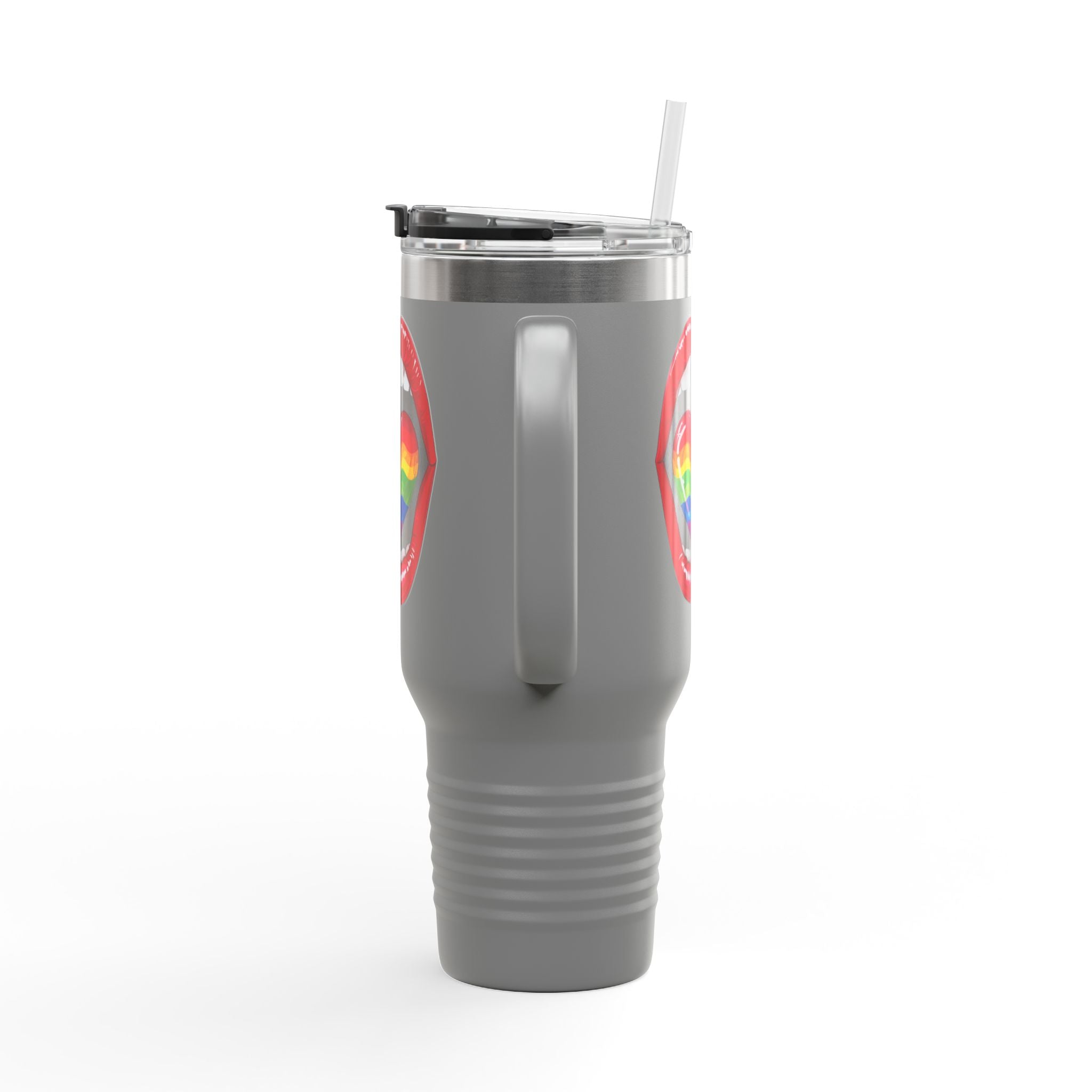 Rainbow Tongue Insulated Travel Mug - 40oz, Perfect for Pride Celebrations