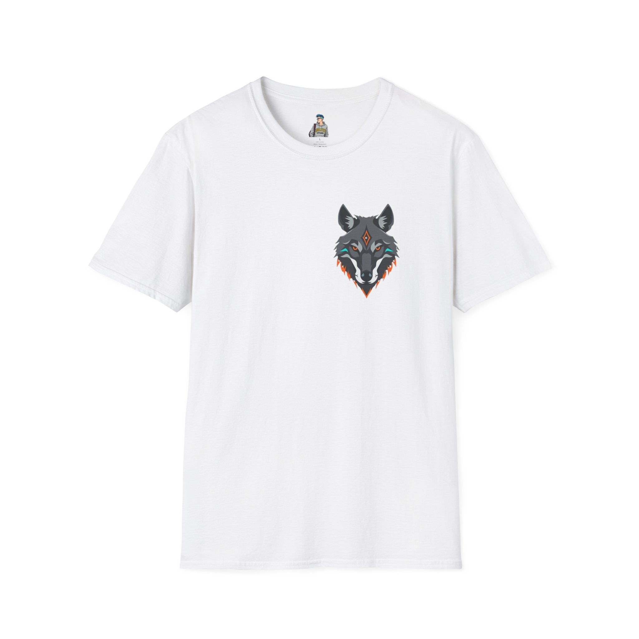Mystical Wolf Design Unisex Softstyle T-shirt