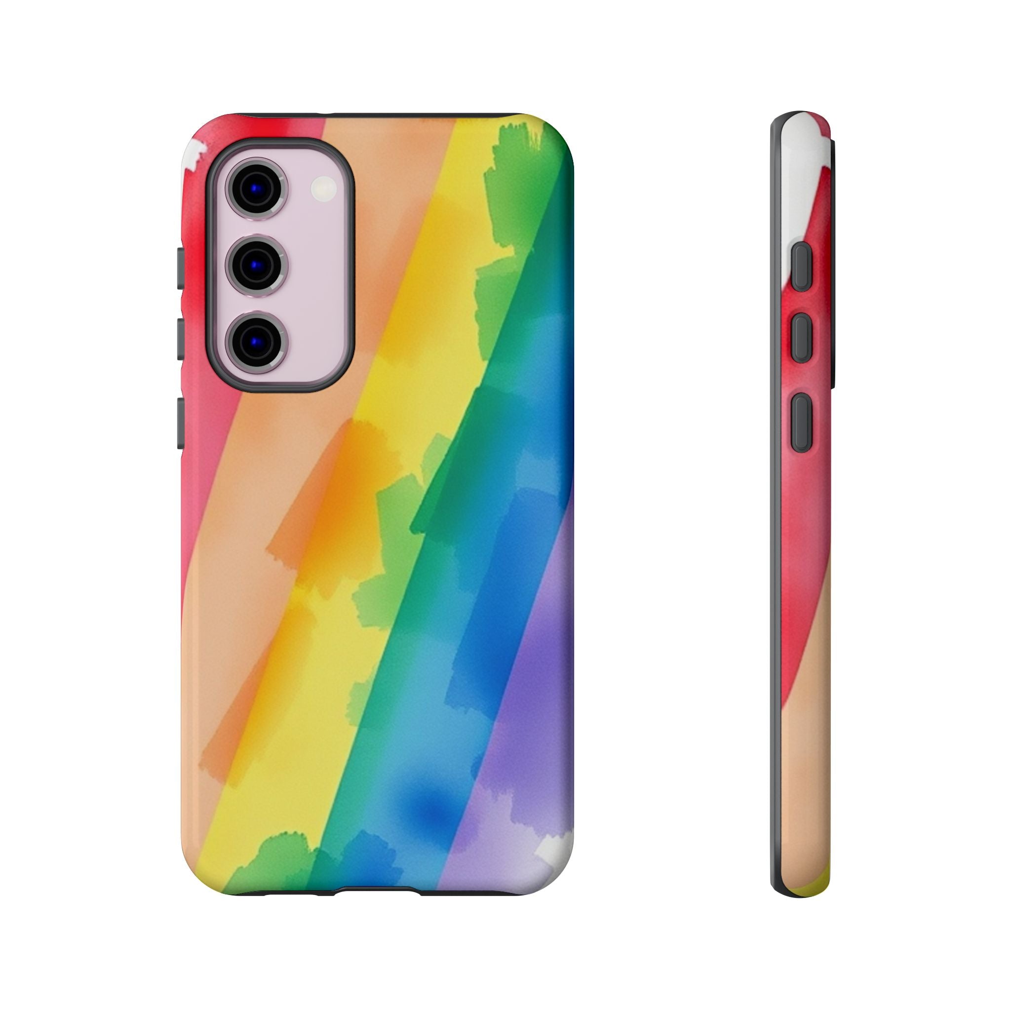 Rainbow Watercolor Art Tough Cases For Android & iPhone
