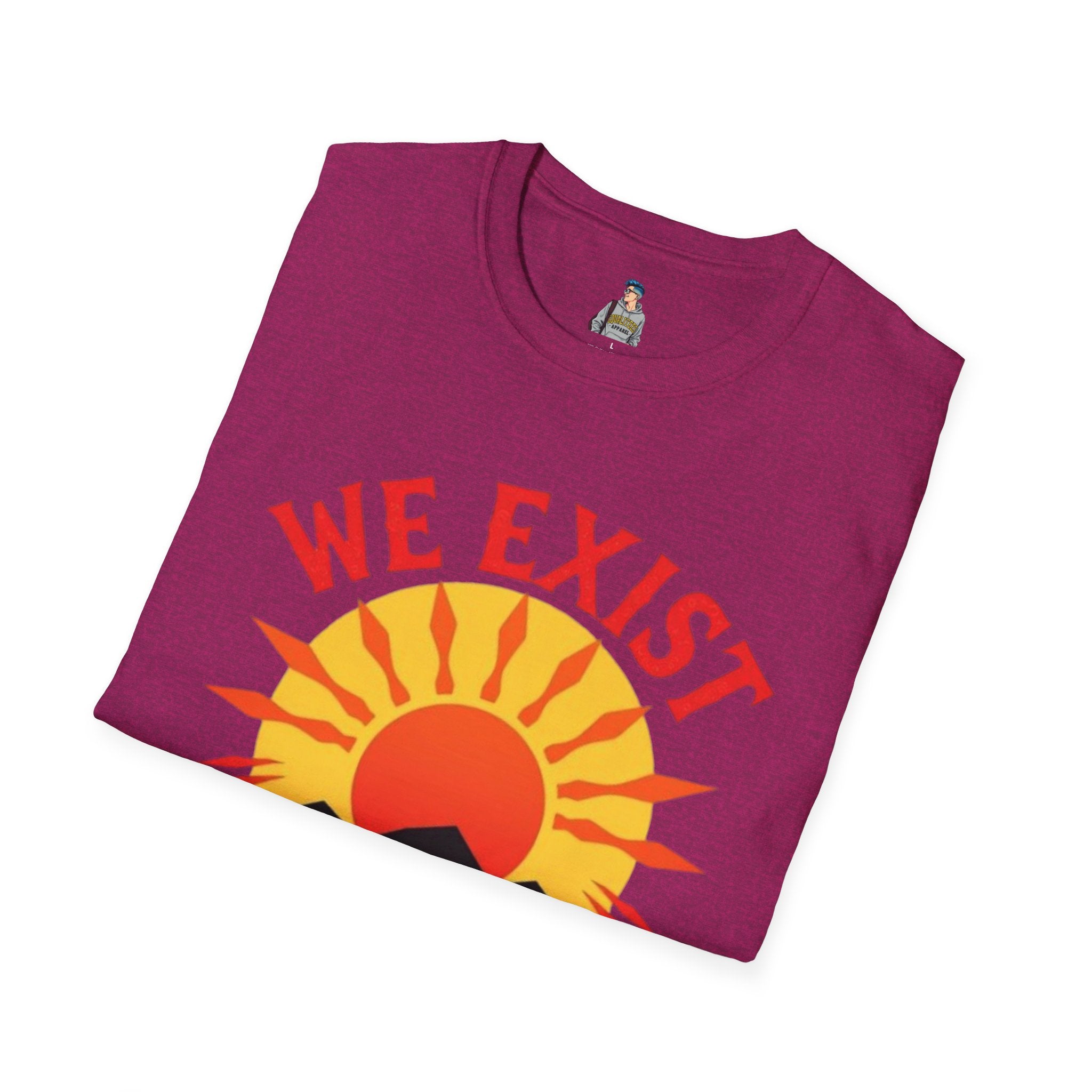 Unisex Softstyle T-Shirt, We Exist We Resist We Rise