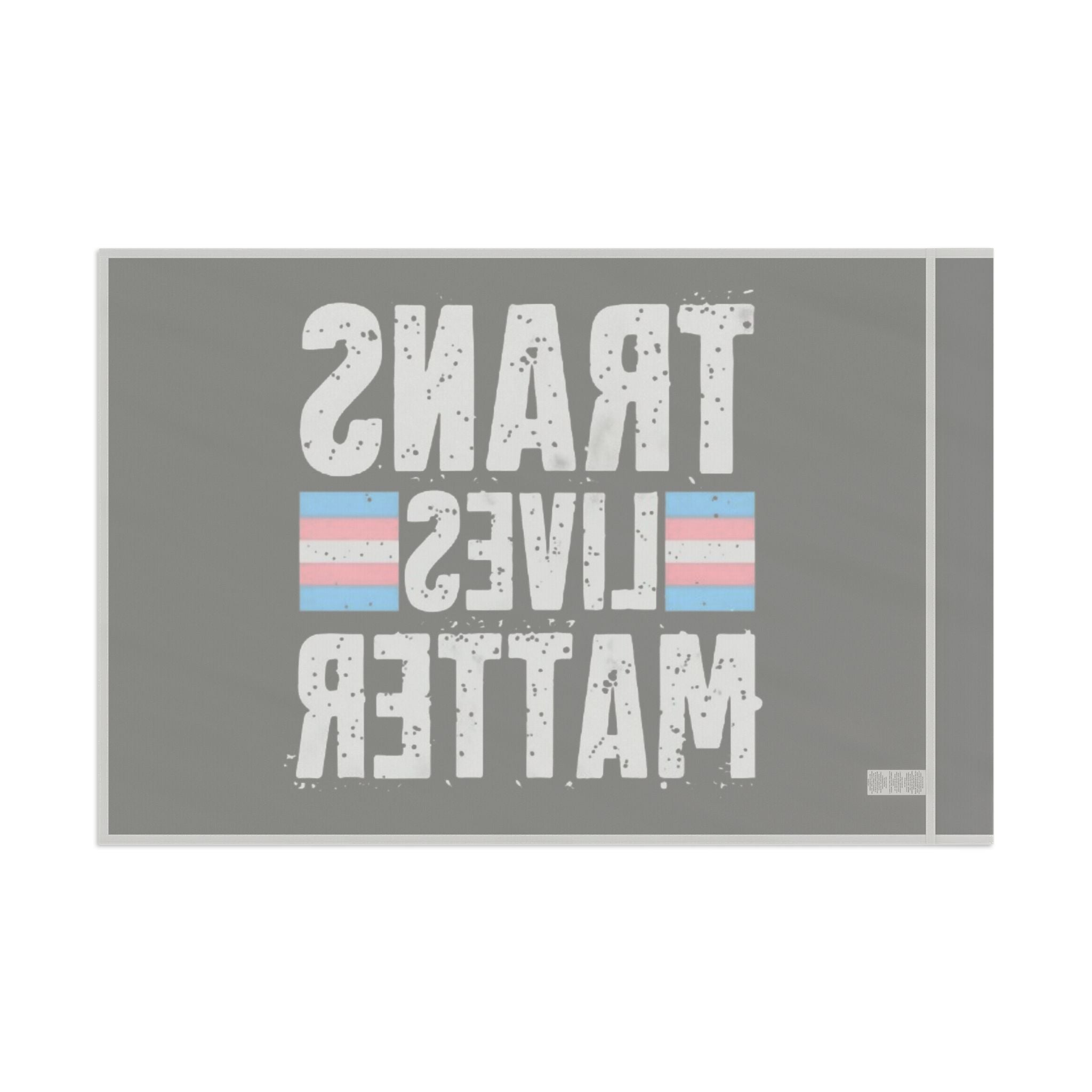 Trans Lives Matter Flag - Aesthetic LGBTQ+ Banner for Celebration & Home Decor