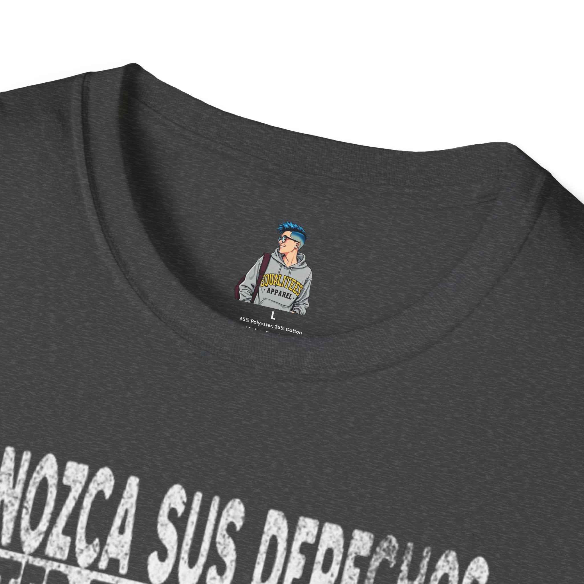 Voting Rights T-Shirt — Spanish "CONOZCA SUS DERECHOS"