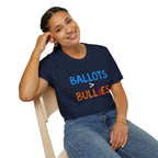Ballots > Bullies T-Shirt — "I Will Not Be Intimidated" Voter Rights Tee