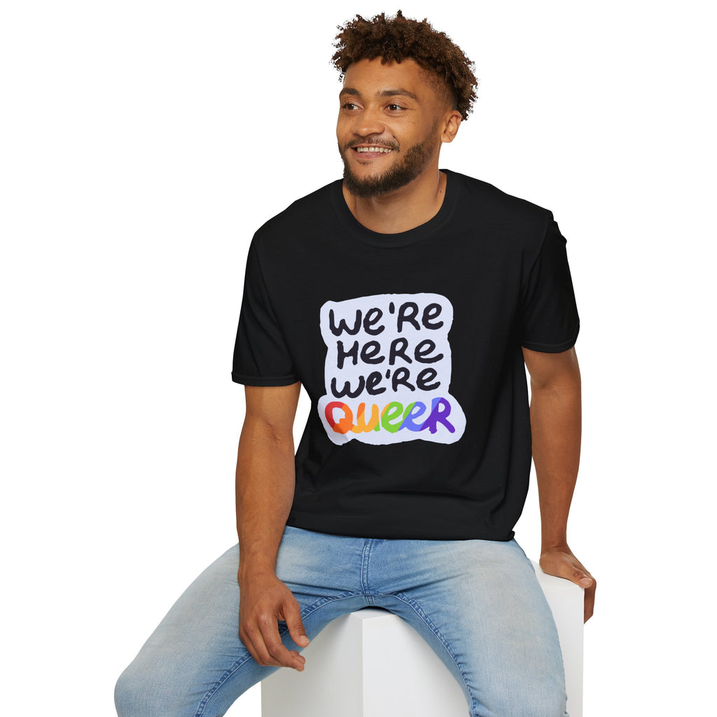 We’re Here We’re Queer Pride Tree Las Vegas T-Shirt
