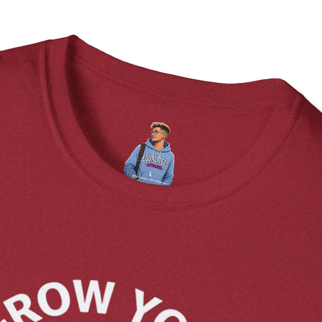 Grow Your Own Way Trans Pride Unisex T-Shirt - Floral Design for Garden Lovers