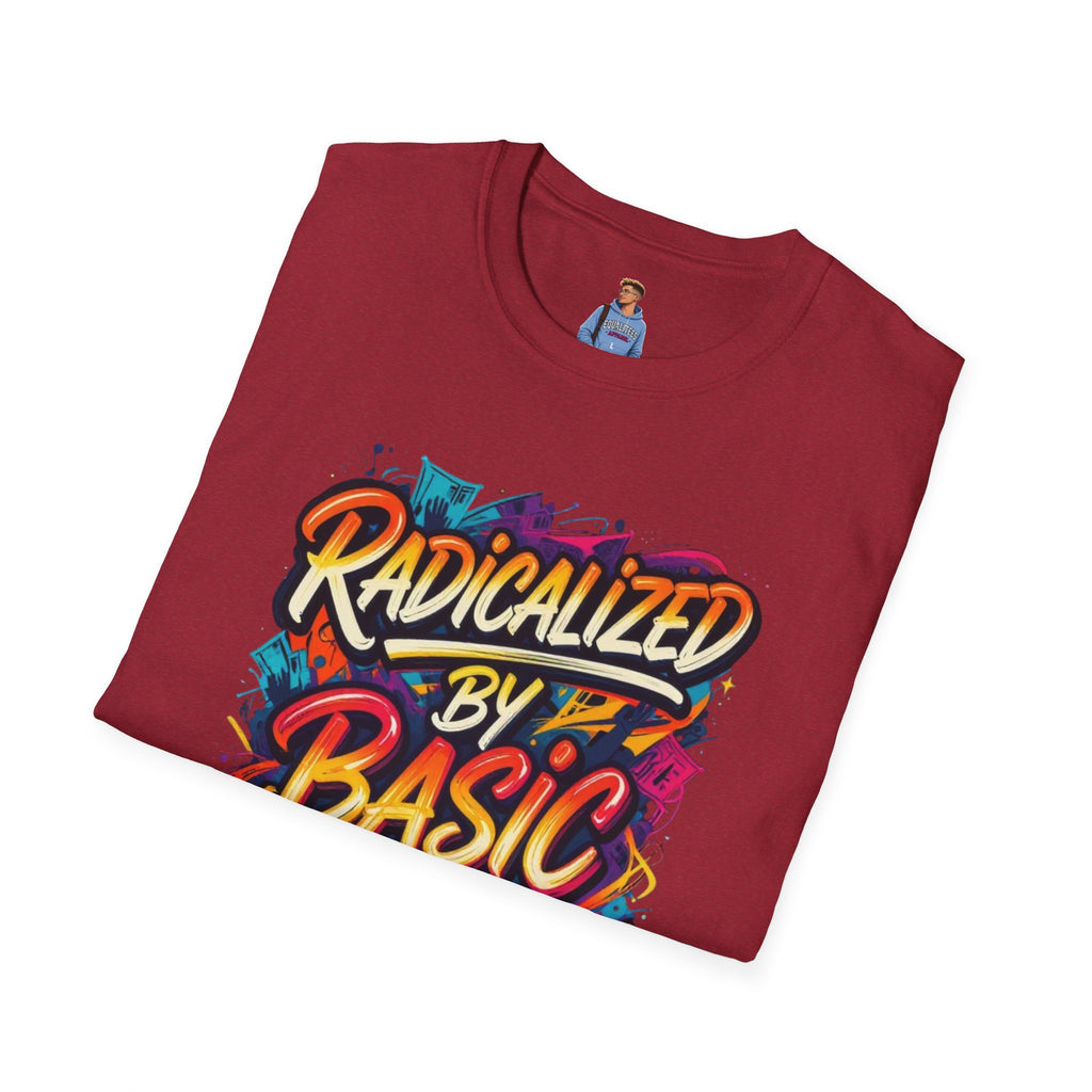 Radicalized by Basic Decency T-Shirt Colorful Graffiti Typography