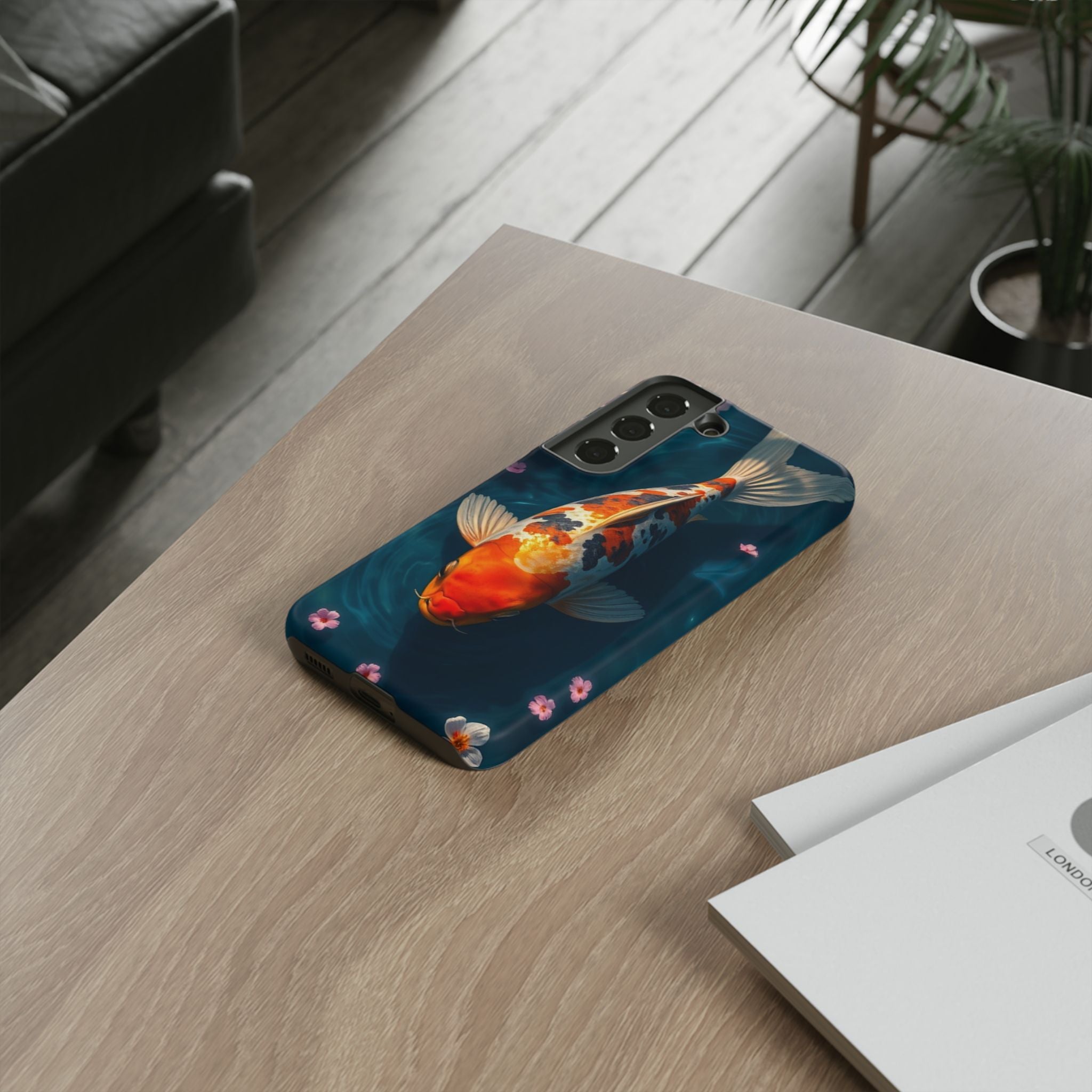 Peaceful Koi Cherry Blossom Tough Cases For Android & iPhone