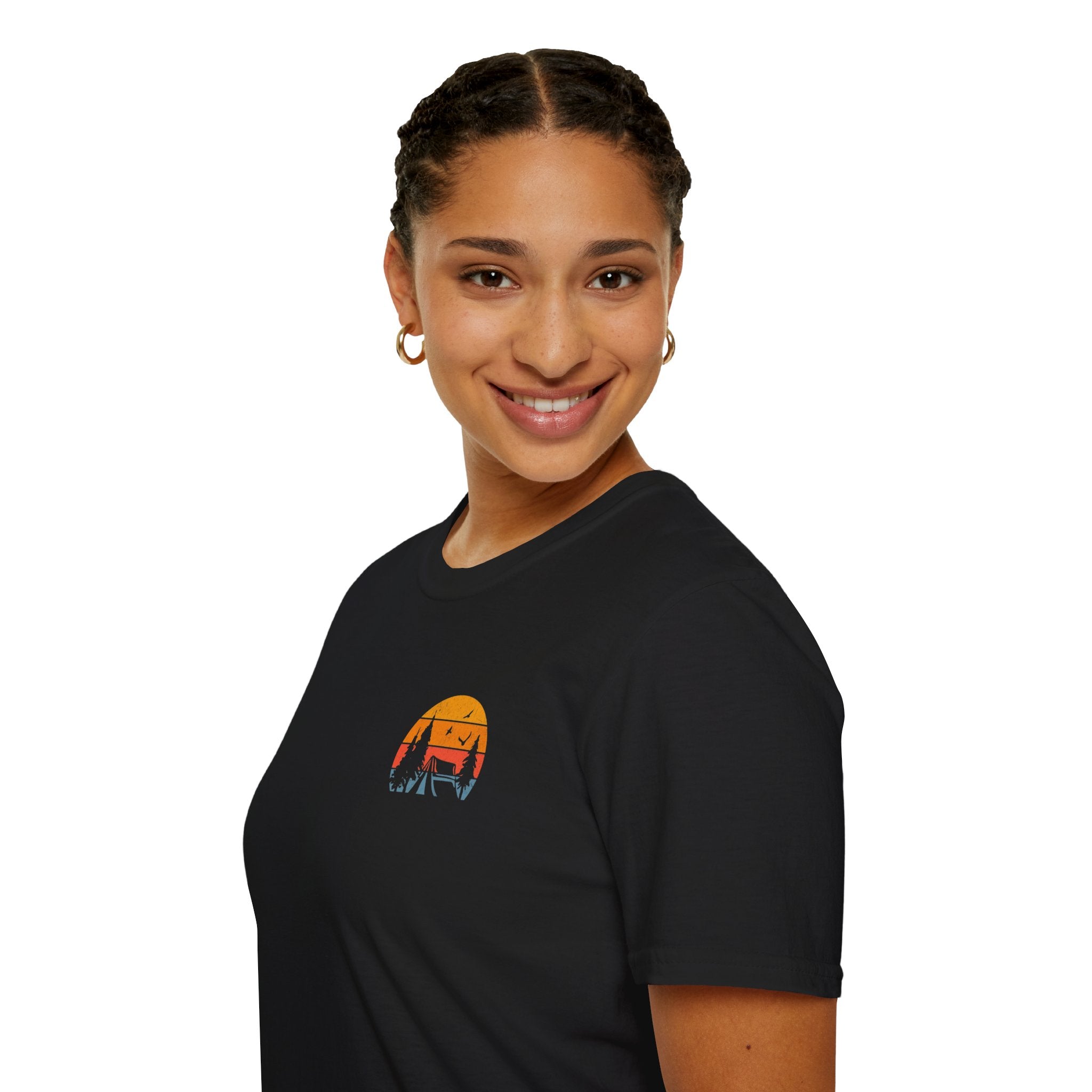 Unisex Softstyle T-Shirt - 'I'd Rather Be Camping' Adventure Tee