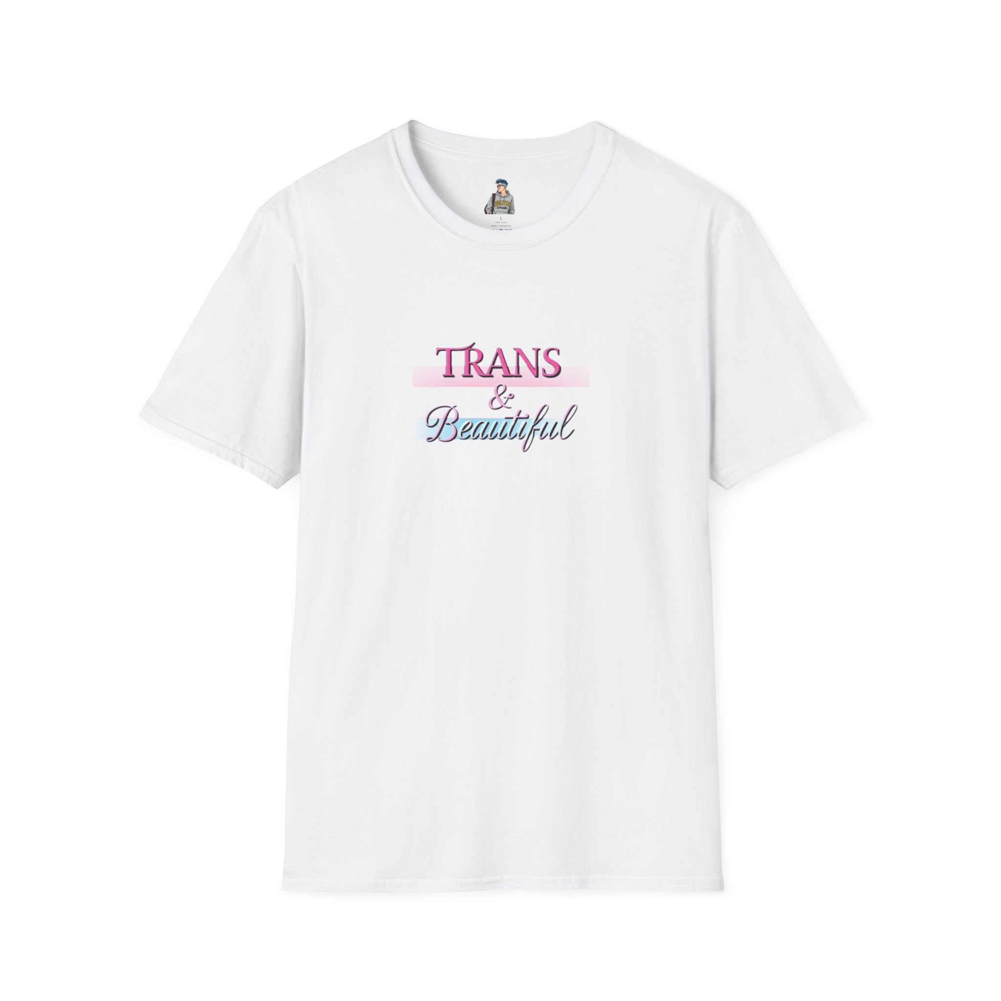 Unisex Softstyle T-Shirt - 'Trans & Beautiful' Pride Tee