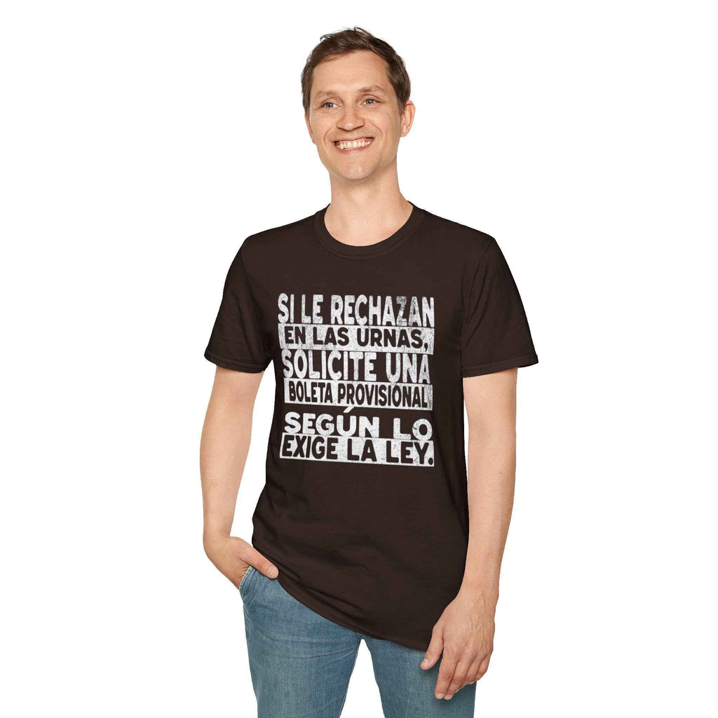 NO SE DEJE INTIMIDAR. Know Your Rights Voting Tee-Spanish