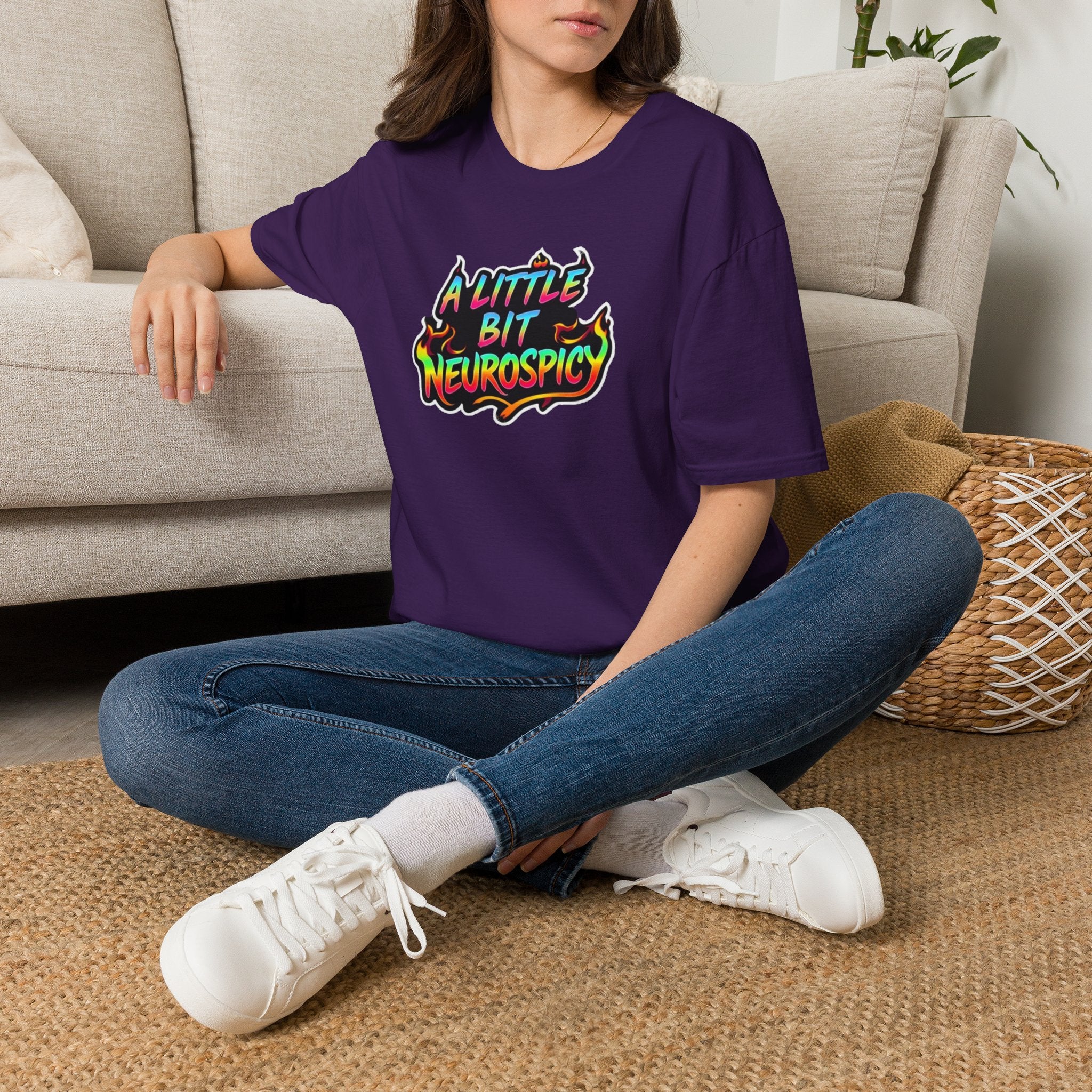 A Little Bit Neurospicy Unisex Softstyle T-Shirt - Fun & Quirky Graphic Tee for Neurodivergent Awareness