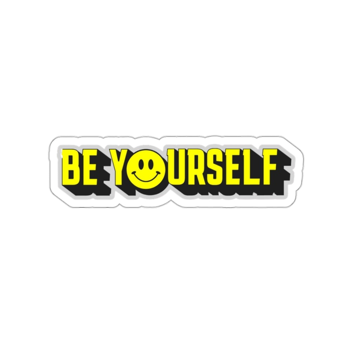 Die-Cut Stickers - Be Yourself Smiley