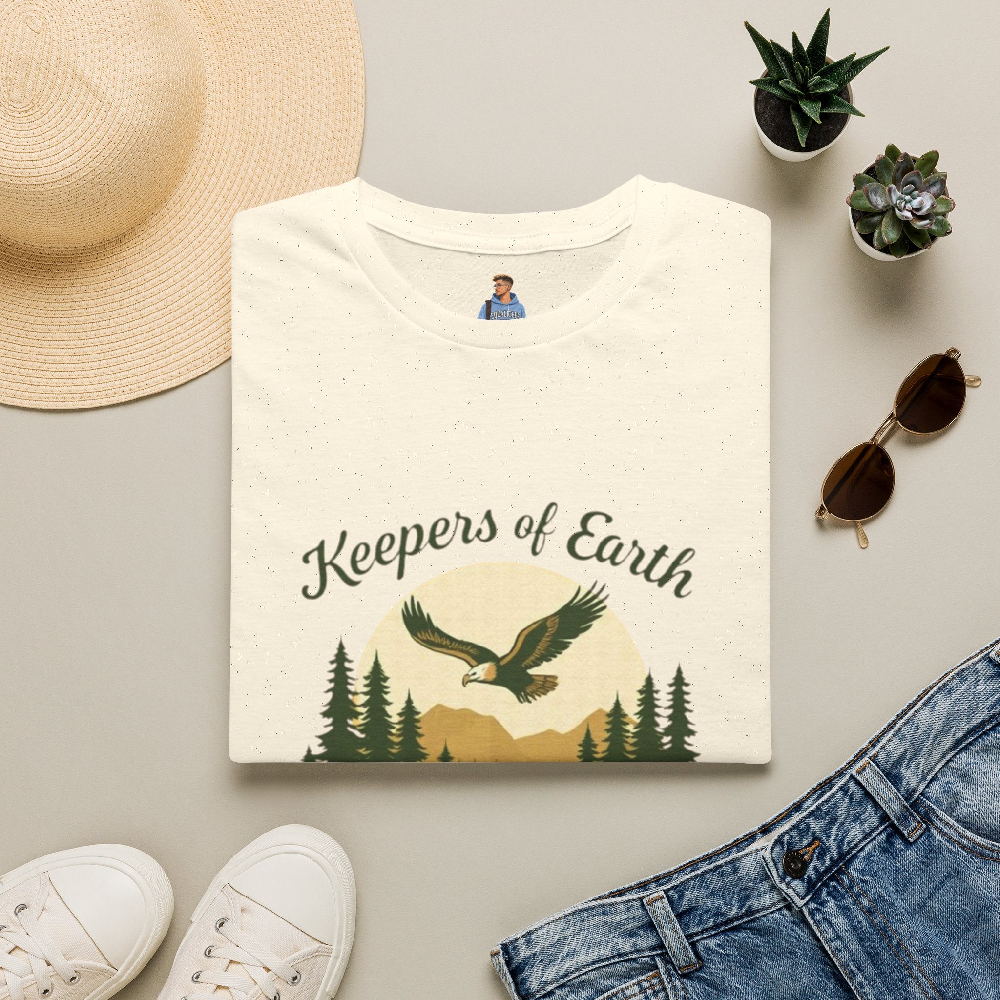 Keepers of the Earth Eagle and Elk T-shirt
