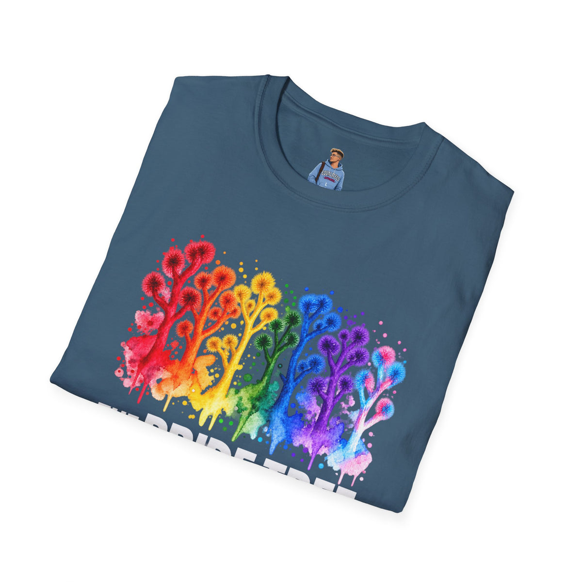 Pride Tree Las Vegas White Text T-shirt