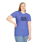 Teacher Advocate T-Shirt - Subtle Pride Educate Advocate Celebrate Design - EqualiTees.Me