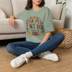 Juneteenth T-Shirt — "Happy Juneteenth" Floral Celebration Tee