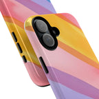 Colorful Diagonal Watercolor Tough Phone Case for iPhone