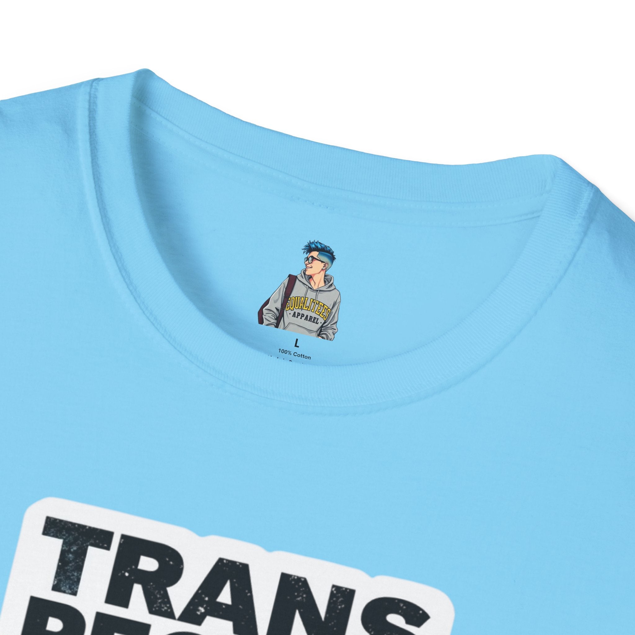 Unisex Softstyle T-Shirt - 'Trans People Exist. Trans People Matter.' Equality Apparel