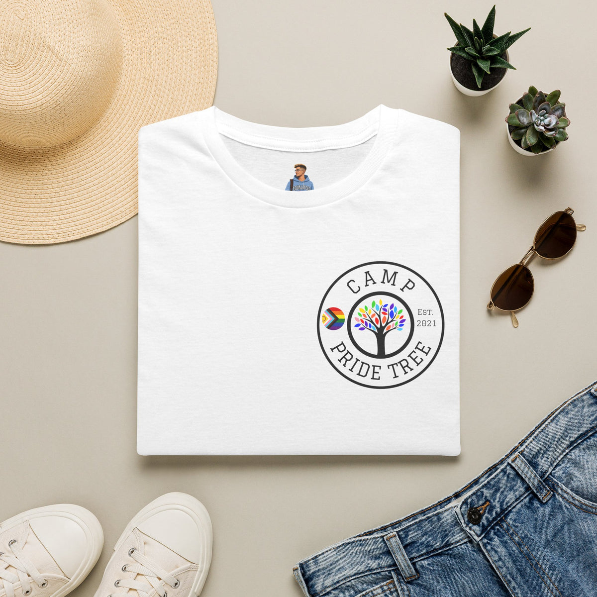 Camp Pride Tree T-Shirt — Logo Tee
