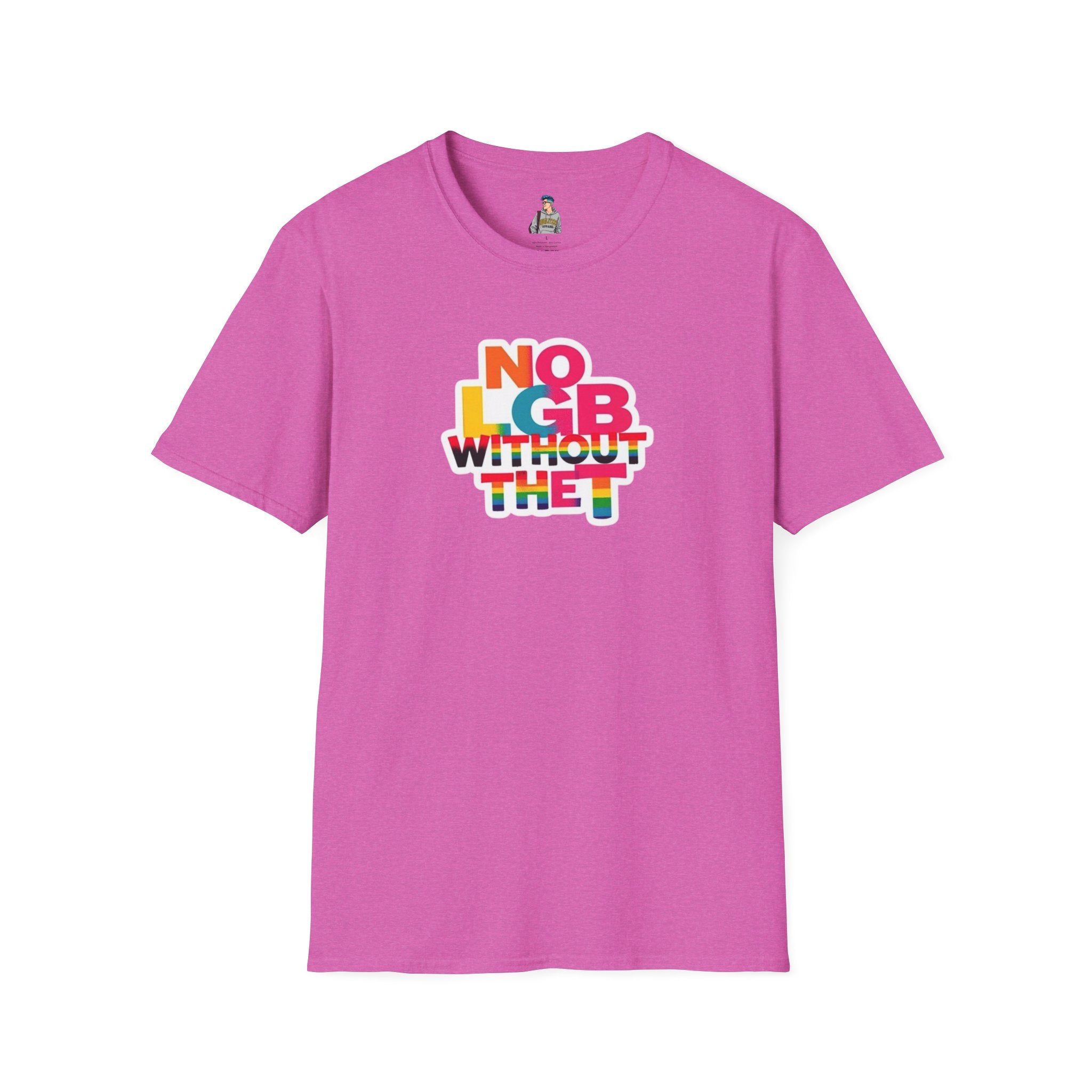 Unisex Softstyle T-Shirt - Trans Visibility No LGB Without the T Statement Tee