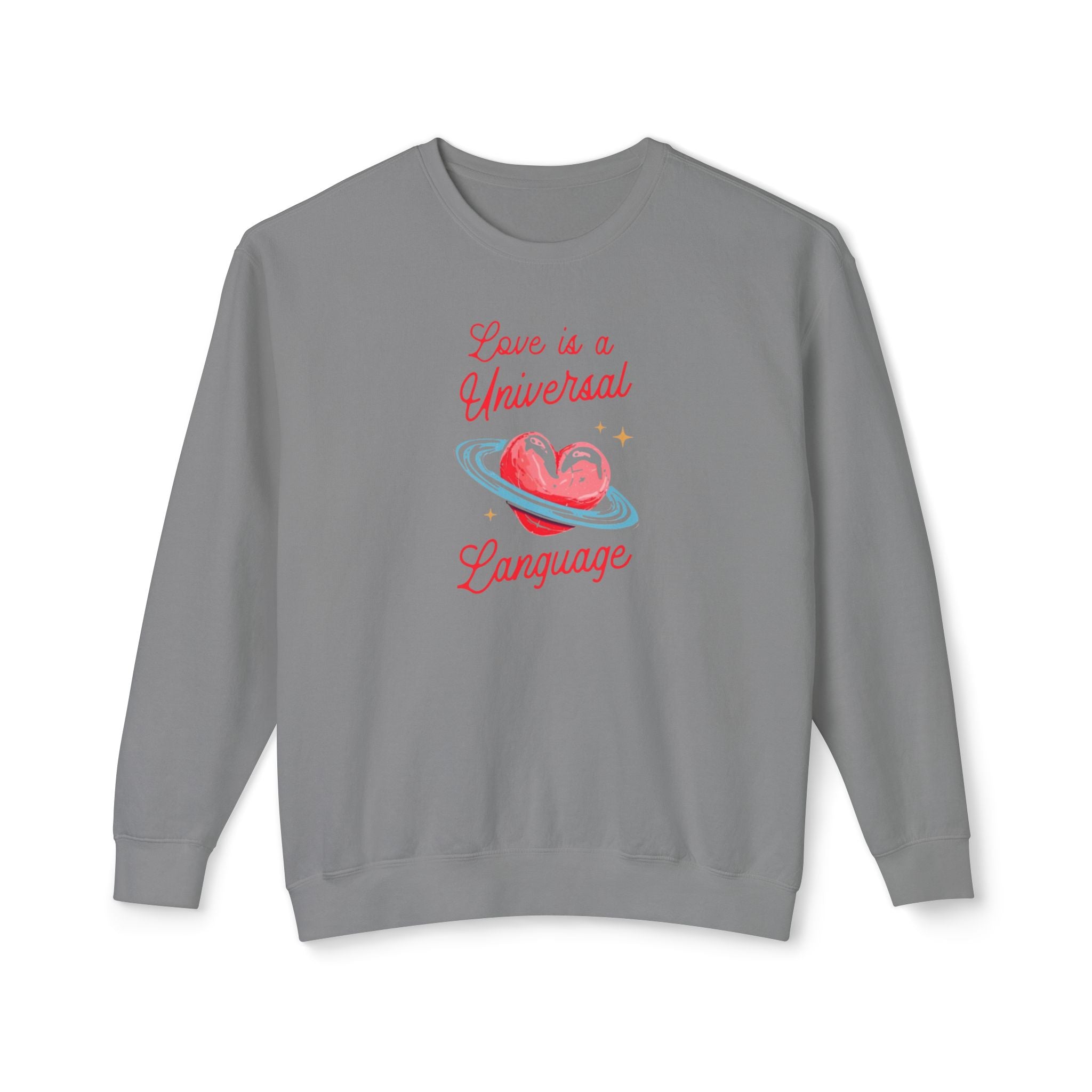 Love is a Universal Language Unisex Lightweight Crewneck Sweatshirt