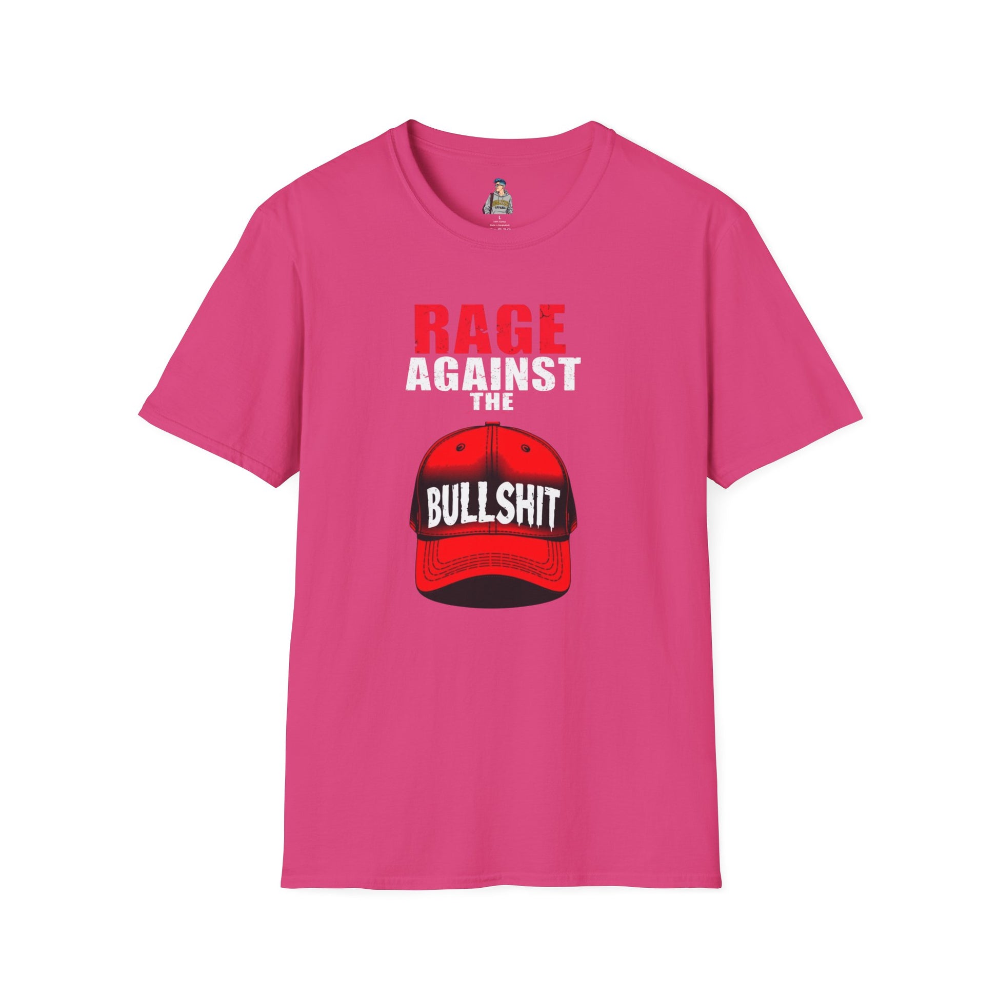 Unisex Softstyle T-Shirt - "Rage Against the BS" Graphic Tee