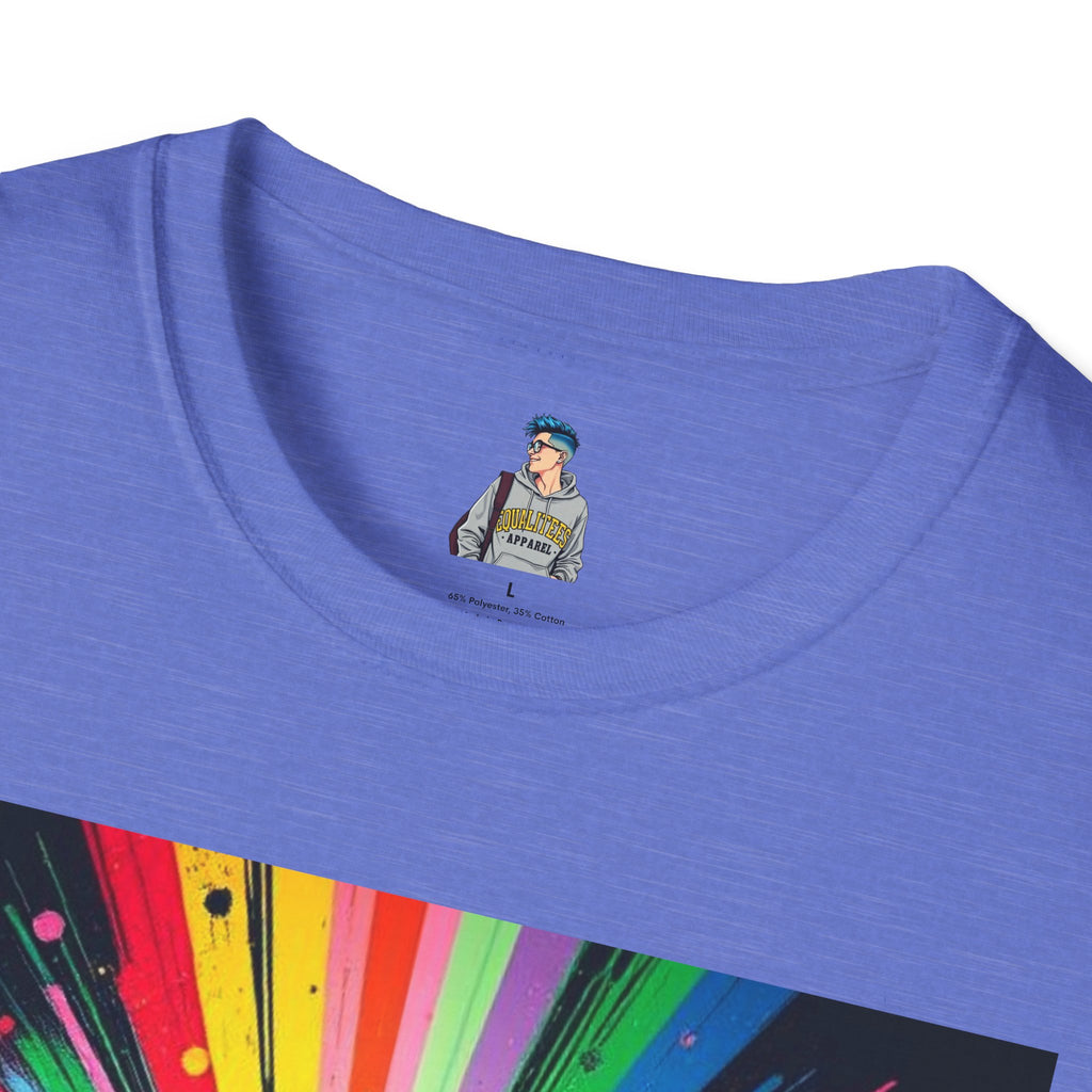 Unisex Softstyle T-Shirt - 'Queer People Belong Everywhere' Pride Graphic Tee