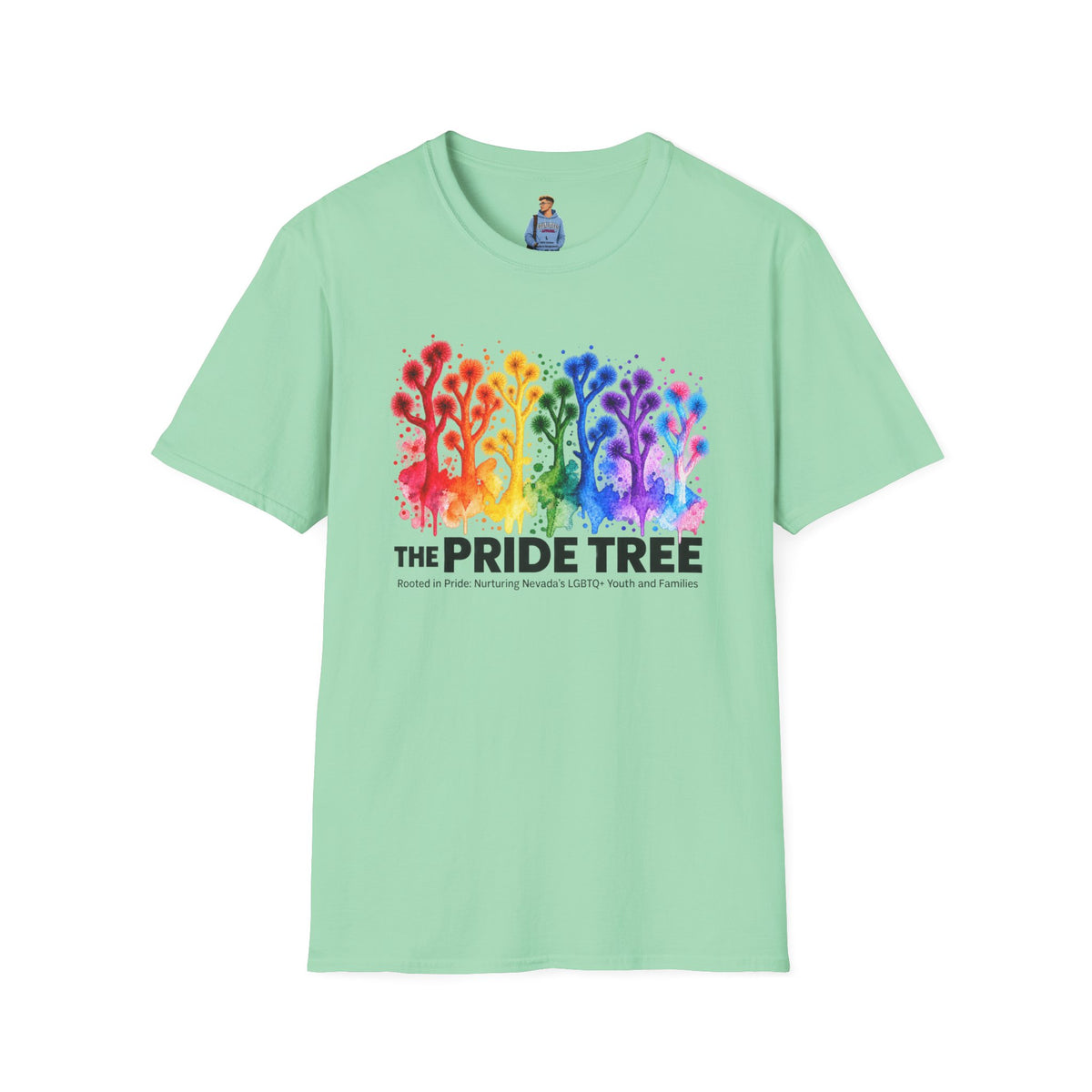 Pride Tree Las Vegas T-Shirt - Black Text