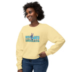 Unisex Lightweight Crewneck Sweatshirt -More Love Less Hate