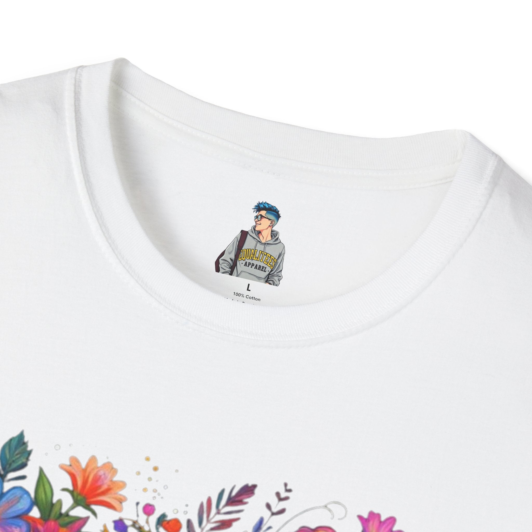 Floral 'FTP' Graphic T-Shirt