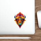 Fractal LGBTQIA Bison Die-Cut Stickers