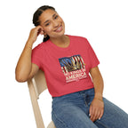 No Kings in America-Democracy Matters  Unisex Softstyle T-Shirt