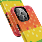 Rainbow Polka Dot Tough Phone Case for iPhone