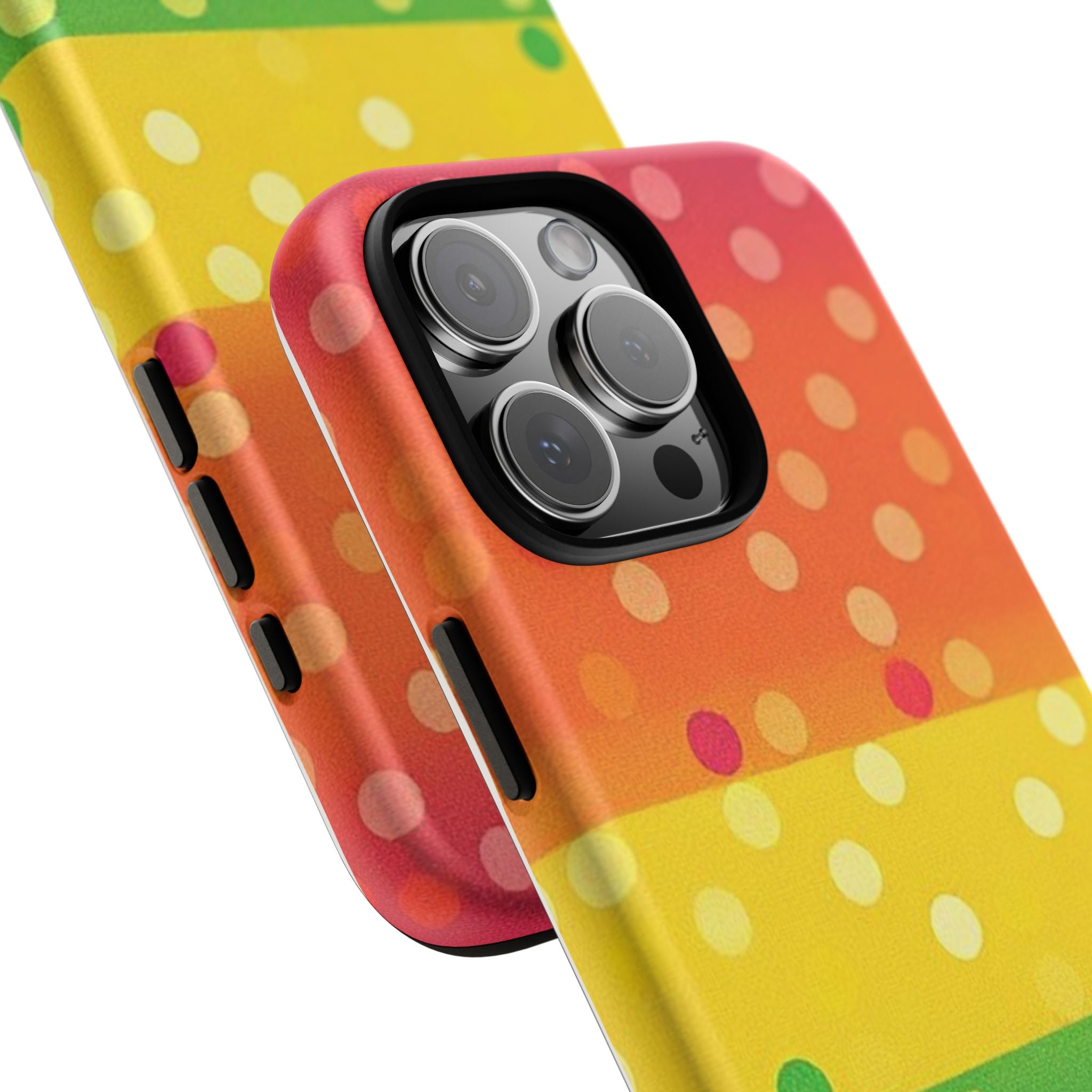 Rainbow Polka Dot Tough Phone Case for iPhone